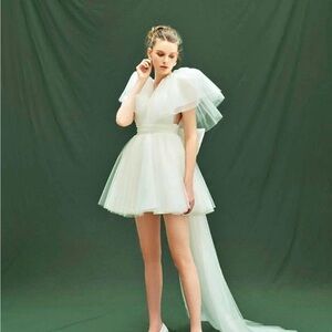 Chic White Tulle Wedding Dress Etsy Roselia Couture